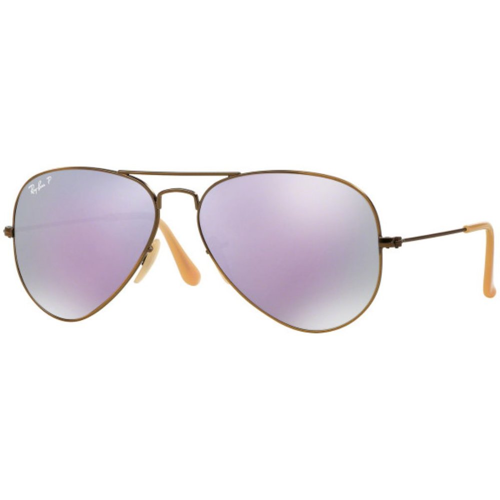 Ray Ban Aviator Polarized Lilac Flash Sunglasses